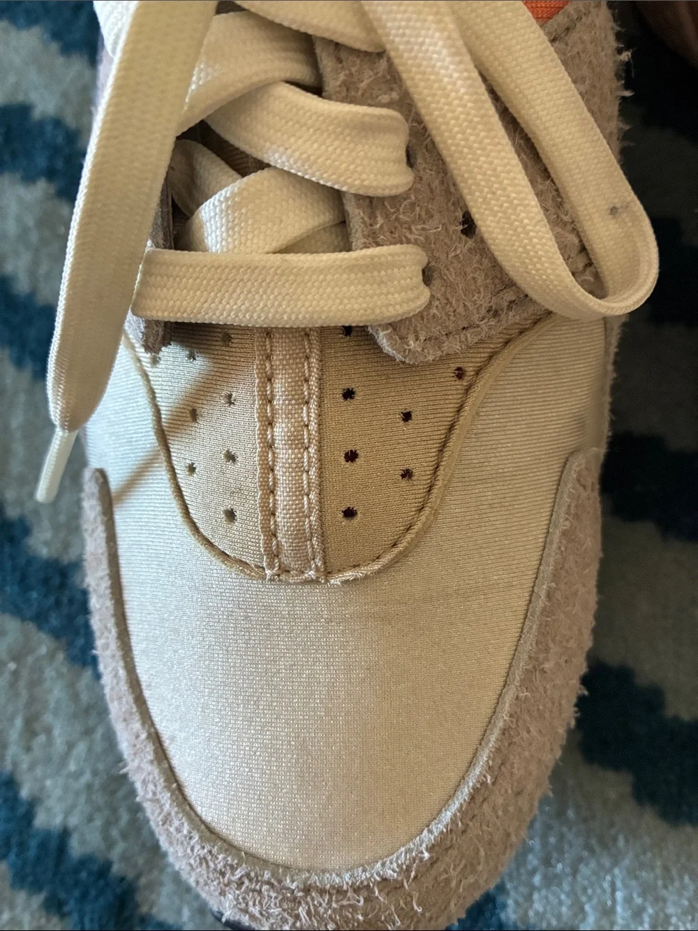 Nike Huarache Sneakers in Beige and Orange